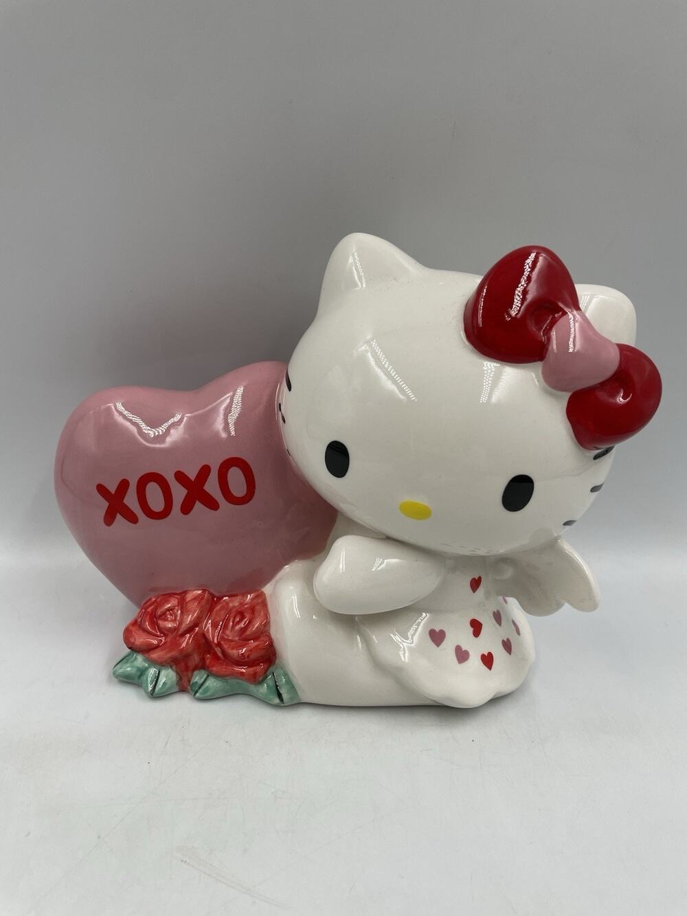 Blue Sky Clayworks Hello Kitty XOXO Heart Angel Ceramic